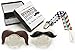 B.B. Mustache Pacifier 2-Pack with Pacifier Clip by Bodacious Bambino | The Horseshoe & Handlebar - Cute & Funny Pacifiers for Babies | BPA-Free