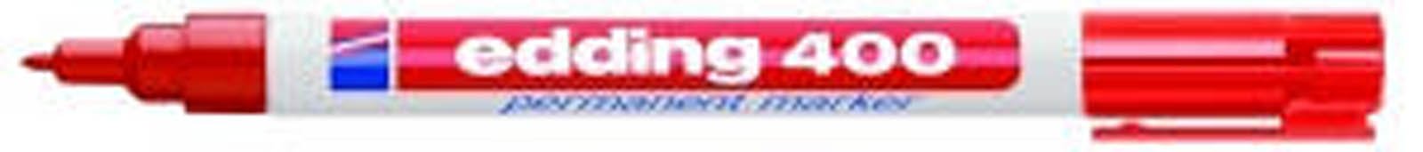 Edding 400 Permanent Marker Refillable Bullet Tip Line Width Approx. 1 mm Red