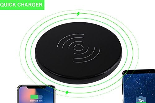 Wirelees Charger,EKER Glass cover Wireless Charger Charging Pad for iPhone 8 / 8 Plus, iPhone X, Nexus 5 / 6 / 7, and Other Devices, Provides Fast-Charging for Galaxy S8/ S8+/ S7 / S7 edge / S6 edge+