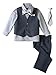Spring Notion Baby Boys' 5 Piece Pinstriped Vest Set Grey 18 Months