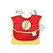 Bumkins Bib for Girl or Boy, Baby and Toddler for 6-24 Months, Essential Must Have for Eating, Feeding, Baby Led Weaning, Mess Saving Waterproof Soft Fabric, SuperBib with Cape, The Flash DC Comics