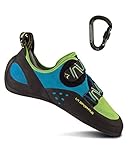 La Sportiva Men's Katana Rock Climbing Shoe Green/Blue w/ BD Rocklock Carabiner - 41.5 La Sportiva Men's Katana Rock Climbing Shoe Green/Blue w/ BD Rocklock Carabiner - 41.5
