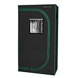 MELONFARM Grow Tent 36''x20''x60''Reflective 600D Mylar Hydroponic with Observation Window, Floor Tray and Tool Bag for Indoor Plant Growing