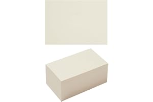 TOPEEN 100 Pack Thick Paper Cardstock Blank Heavy Cards Stock for Invitations, Greeting Cards Making, Postcards, Photos, 250GSM Thick Paper (Cream, 4x6 inches)