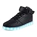 SAGUARO(TM) 8 Colors LED Light-Up Couple Women's Men's Sport Shoes Sneakers USB Charging for Valentine's Day Christmas Halloween