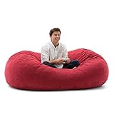 Big Joe XL Fuf in Comfort Suede, Sierra Red