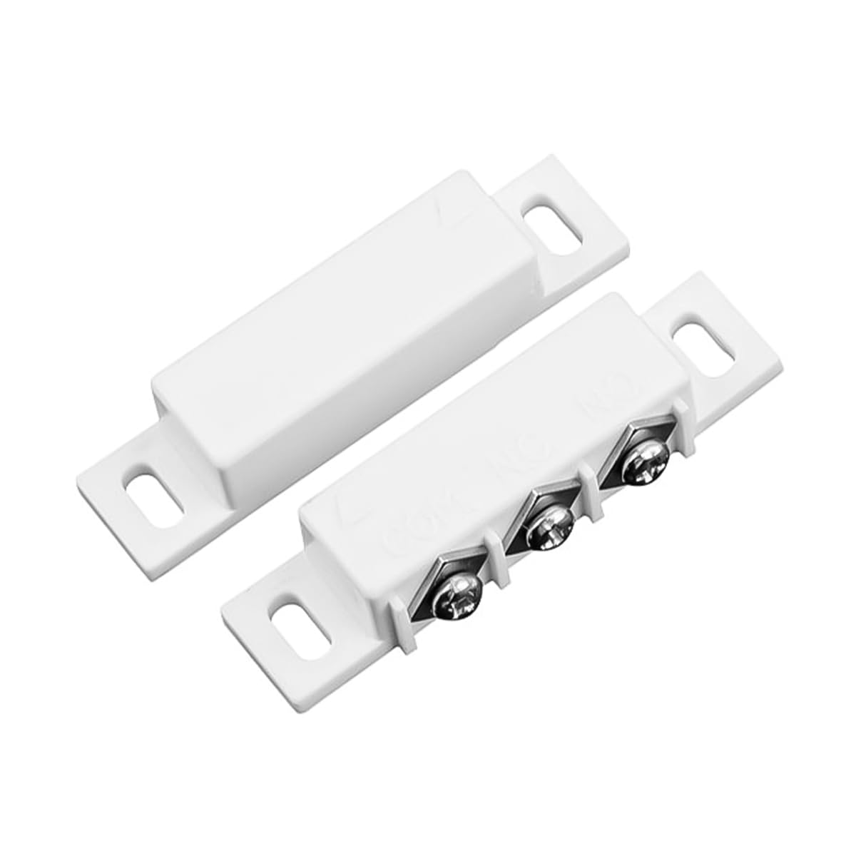 ZONADAH Magnetic Reed Switch Safe Normally Open Closed Door Window Contact Sensor Alarm Reed Switch Magnetic Contact Switch High Sensitivity Fireproof for Door Wall