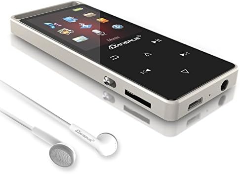 MP3 Music Player with Bluetooth 4.0, Portable Lossless MP3 Movies Audio Player Metal Shell Touch Screen with FM Radio/Video/Voice Recorder, Black (M01 Black)