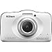 Nikon COOLPIX S32 13.2 MP Waterproof Digital Camera with Full HD 1080p Video (White) - (Renewed)