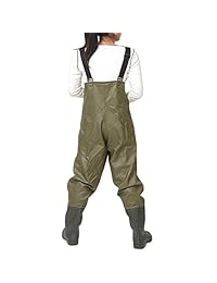 Botas de pescador altas para mujer, para pescar, de nylon PVC, botas para pescar impermeables