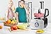 Food Processor 12-Cup, Multi-Function Food Processor 6 Main Functions with Chopper Blade, Dough Blade, Shredder, Slicing Attachments, 3 Speed 600W Powerful Processor, Silver