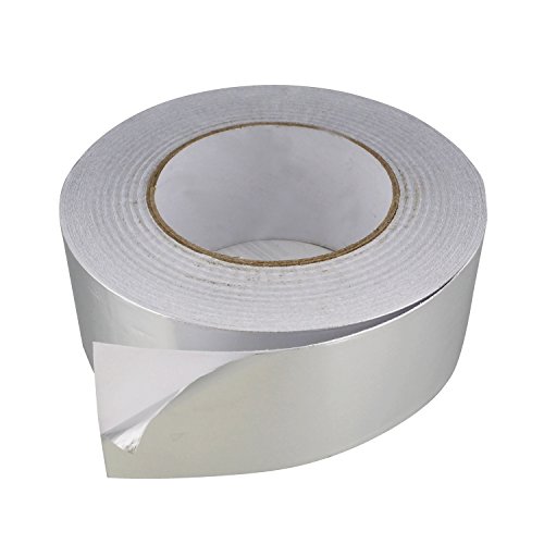 Bobâ€™s 2â€ inch Aluminum Foil Tape â€“ Pipe Wrap Insulation Heat Resisting Thermal Tape Silver Heat Reflective Duct Tape
