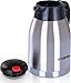 Utopia Home Premium Thermal Carafe Pitcher - 2 Liters Capacity - Double Wall Vacuum Insulation - Stainless Steel Unbreakable Construction - For Hot and Cold Beverages