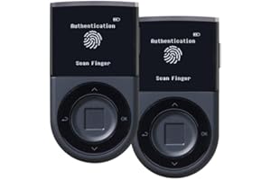 D'CENT Hardware Wallet 2X Pack – Biometric Cold Wallet for Crypto with Fingerprint Authentication | Secure Bluetooth Storage for Bitcoin, Ethereum, XRP, XDC, Solana, Stablecoins & More.