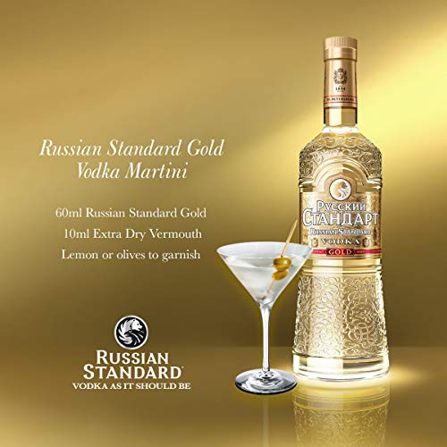 Russian Standard Vodka Gold (1 x 700 ml), russischer Vodka aus St. Petersburg, Premium-Vodka mit Extrakten von… – Bild 4
