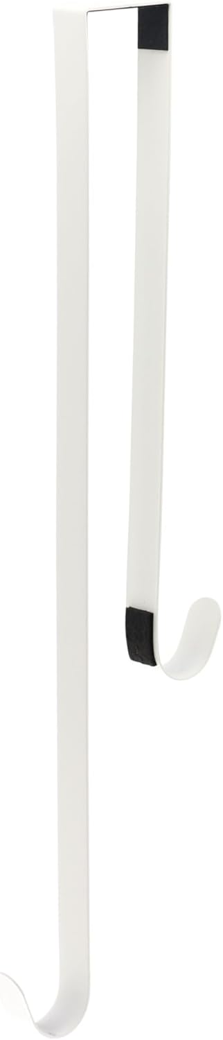 Wreath Hangers - Haute Decor Dual-Sided Wreath Hanger (Matte White) - Hang Decorations on Both Sides of Your Door - Holds Even Heavy swags and Wreaths, up to 20 pounds on Each Side
