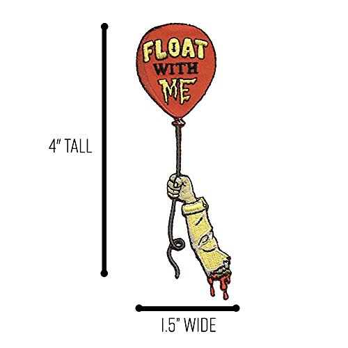 Float with Me Severed Arm Horror Movie - Embroidered Edge Patch Applique