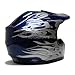 TMS Youth Kids Blue Flame Dirt Bike Motocross Helmet Atv Mx (Small)
