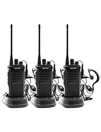 Walkie Talkie Radios Baofeng BF-888s - Radios de largo alcance con antena de micrófono UHF de dos vías de radio de 5 W de mano de 2 vías para transmisor de sonido con micrófono