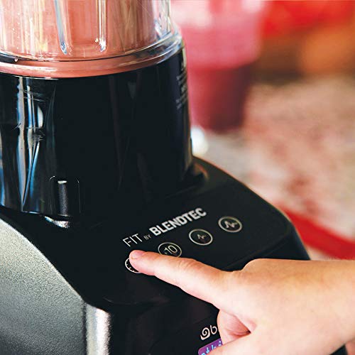 Blendtec Classic Fit Blender with Personal Size Go Jar (34 oz), 30-sec Pre-programmed cycle, High-Low Pulse, Professional-Grade Power, Black