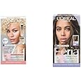 L'Oreal Paris Feria Platinum Bounce Bond Care Lightening System, Platinum Bounce + Feria Toner, Long Lasting Anti-Brass Hair Toner for Brunette Iced Brunette, 2 Kit