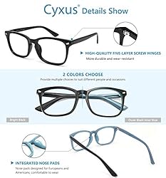 Cyxus 2-Pack Blue Light Blocking for Men Women