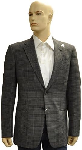 Armani Collezioni Black Polyester Jacket Coat, 38R, Black