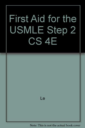 FIRST AID FOR THE USMLE STEP 2 CS