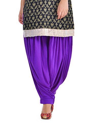 Patiala Salwar Viscose Lycra Baggy Plain Trouser Free Size Dhoti