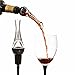 BlizeTec 2-in-1 Wine Aerator Pourer with Decanter Spout, Reusable Wine Stoppers and Exclusive Food Pairing Guide Included