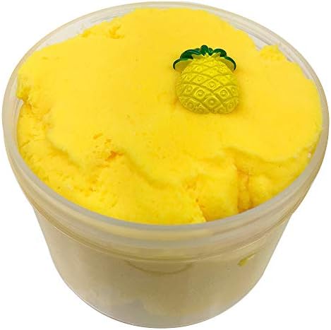 WARMTOWE Tropical Stretch Cloud Slime Scented Charm Mud DIY Stress Relief Toys Slime Floam Putty Fluffy No Borax Prank Party Toy for Kids and Adults Non-Toxic with Decoration Gift Non-toxic