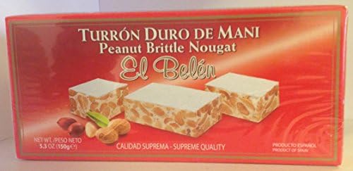Turron Duro De Mani / Peanut Brittle Nougat. 5.3oz