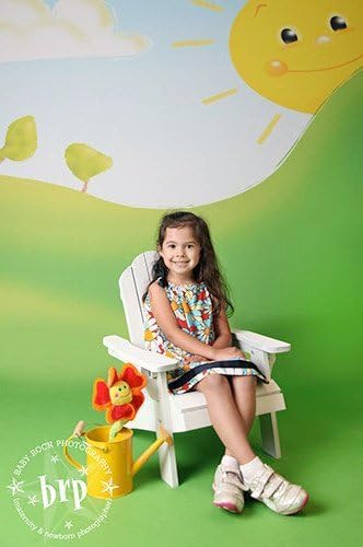 Photography Outlet 6x8ft Printed Photography Background Photo Backdrops Platinum Cloth - [718 Green Summer Fun Backdrop] Better Then Muslin or Canvas, Made in USA