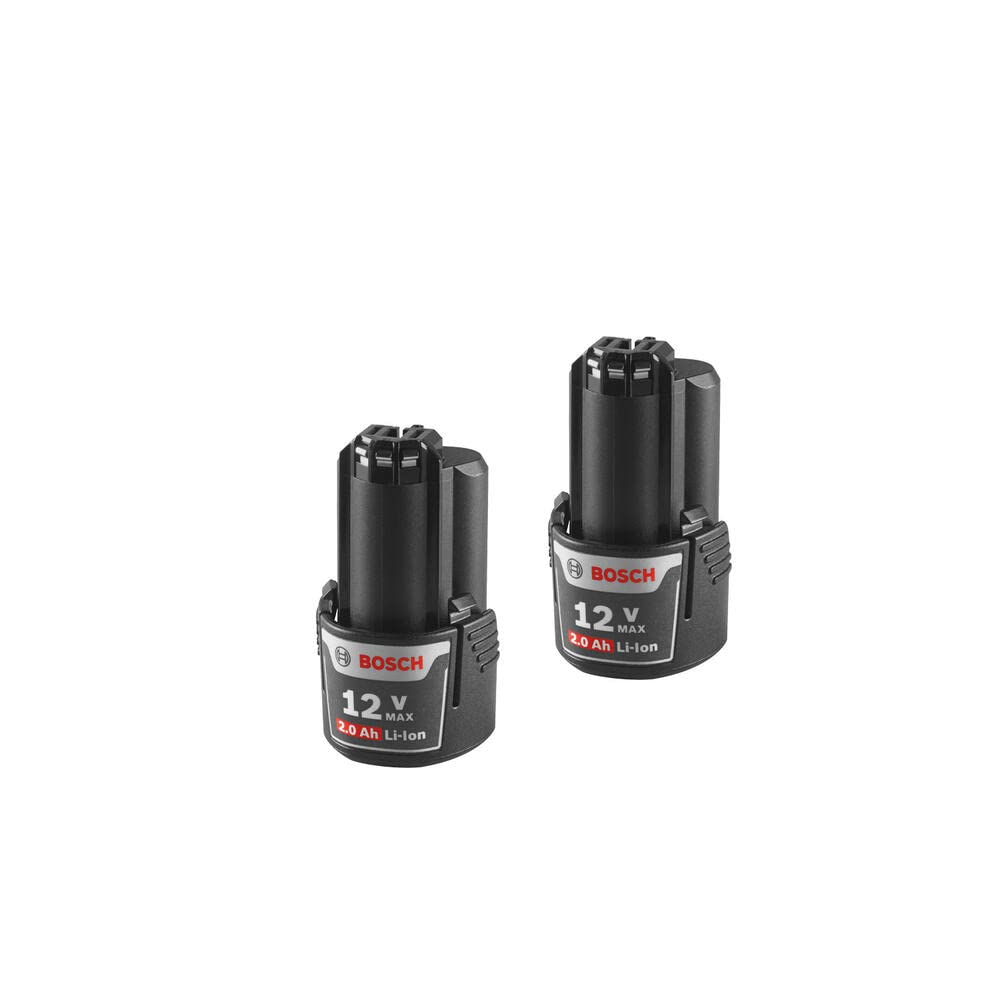 Photo 1 of BOSCH BAT414-2PK 12V Max Lithium Ion 2 Ah Battery 2-Pack