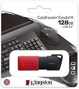 Kingston DataTraveler Exodia M USB 3.2 Gen 1 128GB DTXM/128GB Black Red view 2