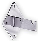 Gridwall Heavy Duty Wall Mount Brackets for Grid Panels - 12 Pcs - Choose Black, White or Chrome color