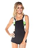 iHeartRaves Rave Day Overalls Booty Shorts, Women's Suspender Cheeky Bottoms (Black)