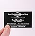 Buttonsmith Custom Black Deco Premium Printed Business Cards - 3.5