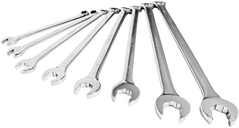 Astro Pneumatic Tool 7181XL 8 Piece Extra Long Damaged Fastener Flank Bite Combination Wrench Set