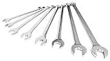 Astro Pneumatic Tool 7181XL 8 Piece Extra Long Damaged Fastener Flank Bite Combination Wrench Set