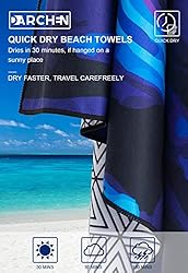 DARCHEN Quick Dry Microfiber Beach Towels for