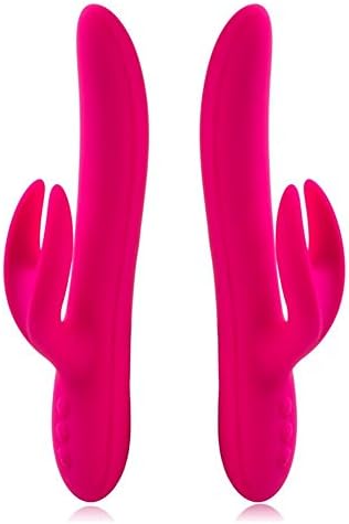 360° Rotating Head Rabbit Vibrator,Liquid Silicone Viberate Massager Multi Mode Toy Rechargeable Waterproof for Women and Couples (Shipped from US, 3-5 days to delivery)