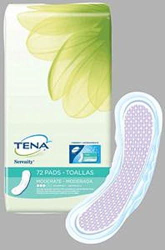 Tena-SERENITY Moderate, Regular Length Pads, Full Case of 216 Pads (217-0363)