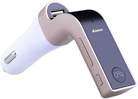 FM Transmitter,Cutelook Car G7 Bluetooth FM Transmitter With TF/USB flash drives Music Player (Gold)