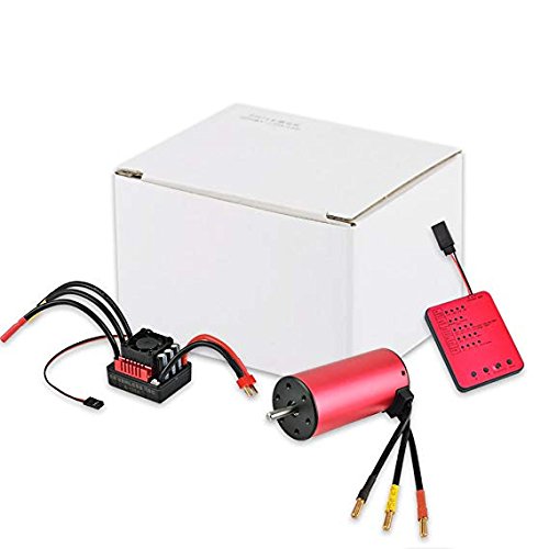 FastWin S3674 2650KV Sensorless Brushless Motor 120A Brushless ESC & Program Card Combo Set for 1/8 RC Car Truck Vehicle Parts - Thumbnail 5