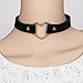GIANCOMICS Vintage Love Heart Choker Necklace Goth Leather Collar Chain H Black PB06