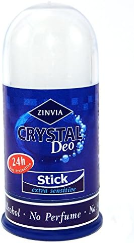 ZINVIA - Crystal Body Deodorant Stone, Crystal White color, 100% Natural, No Chemicals, Fragrance free - 3.52 OZ.