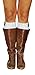 Lucky Love Boot Cuffs for Women, Cute Leg Warmer Boots Topper, Knit Boot Socks