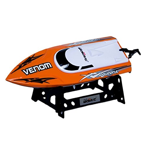 UDI001 High Speed Venom Remote Control Boat for Pools and Lakes with 2 Batteries (Orange) - Thumbnail 3