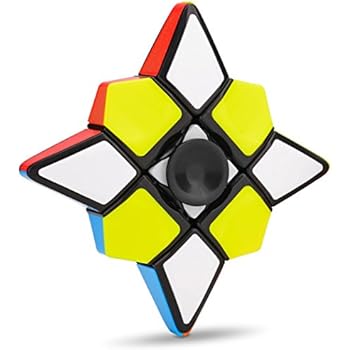 Fidget Spinner Plus 1X3X3 Speed Cube 2 in 1 Stickerless Brain Teasers Magic Puzzle Spinning Top Cube FX7711
